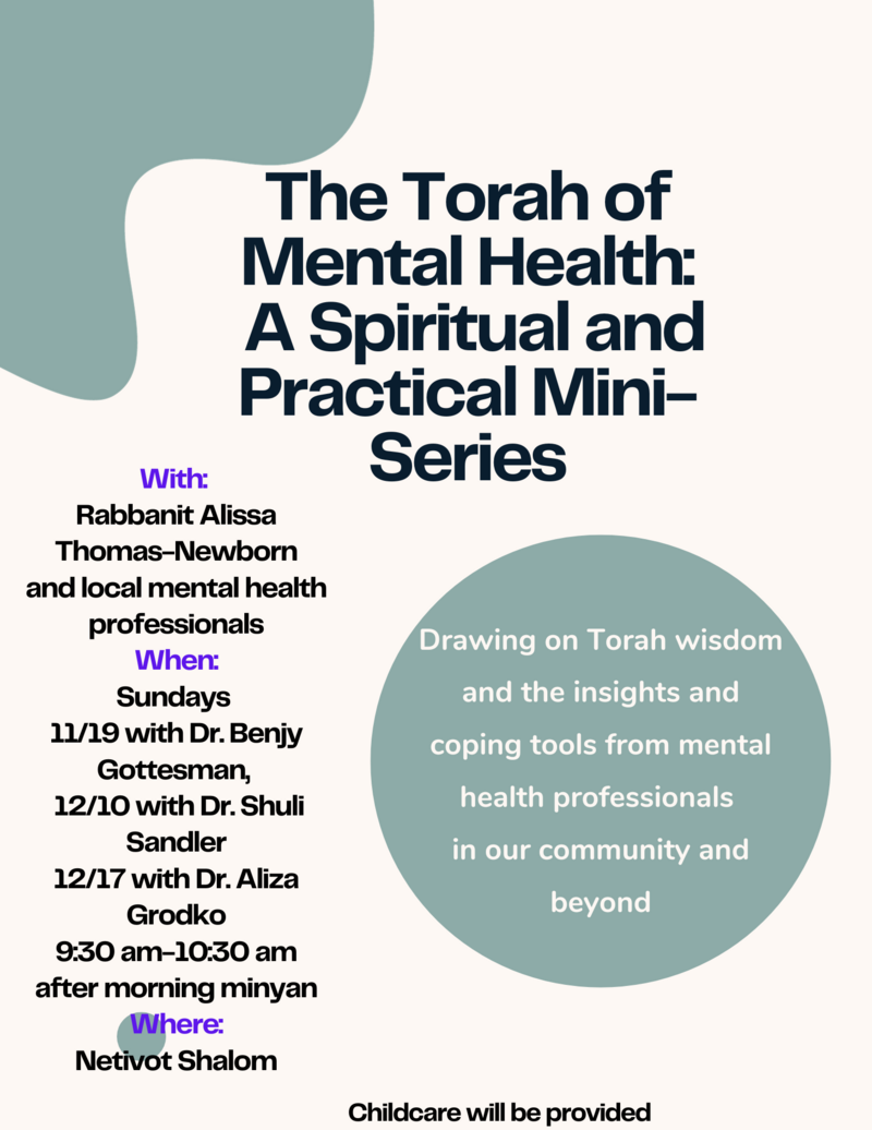 Banner Image for The Torah of Mental Health: Mini-Series with Rabbanit Alissa